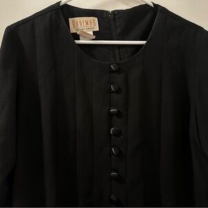 Black Pleated Midi Dress – Vintage Jeremy Scott